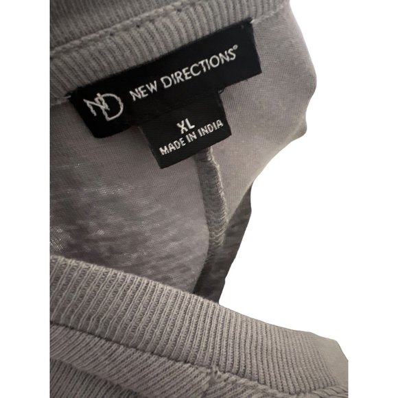 New Directions Pewter Long Sleeve Womens Tunic XL NWT - Picture 6 of 9